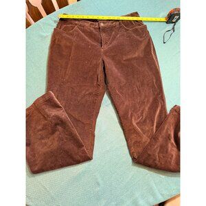 Royal Robbins Womens Brown Corduroy Pants Size 12 Cotton Blend Casual Comfort